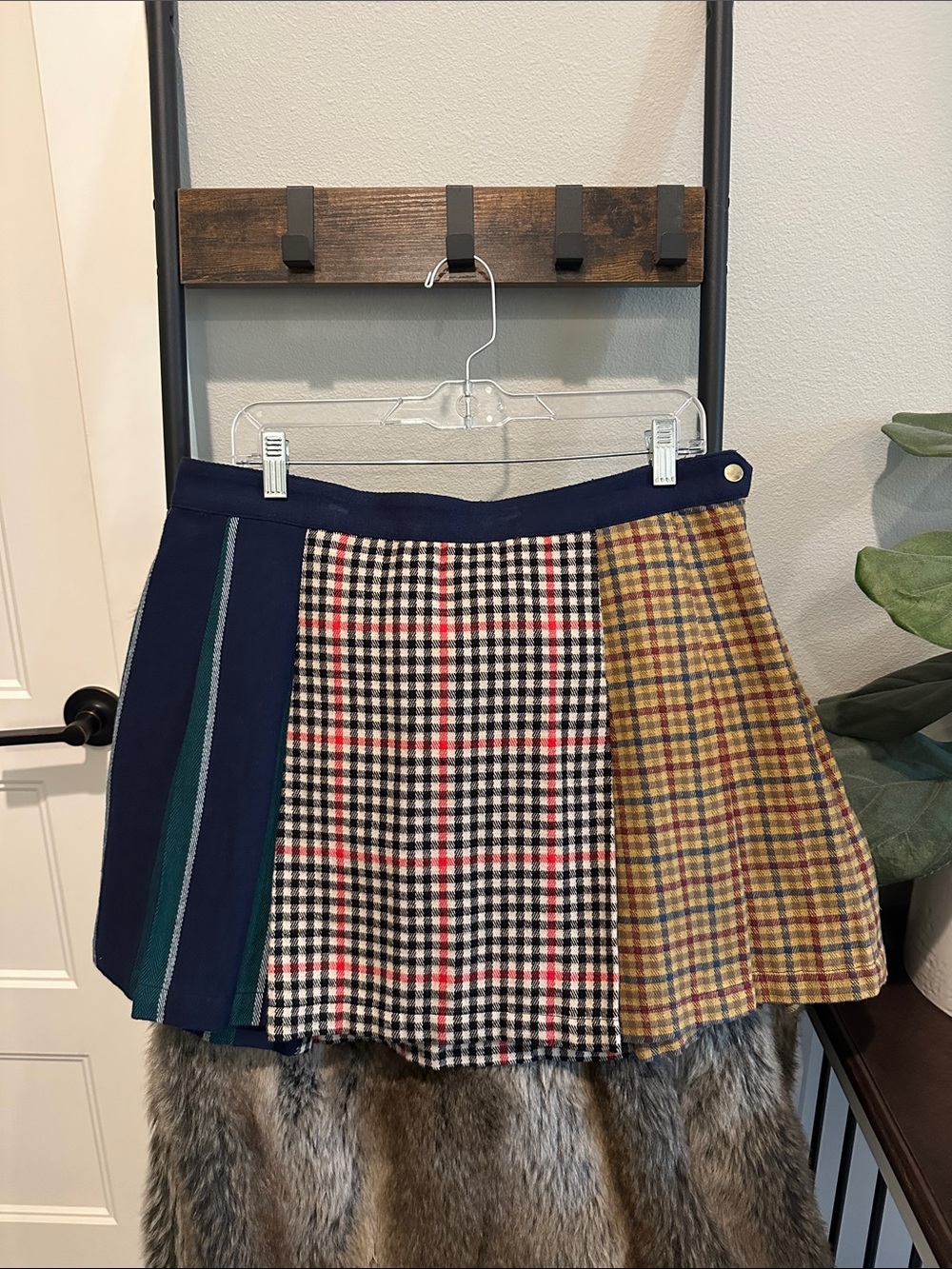 Rowing Blazers x Target Patchwork Plaid Circle Skirt
